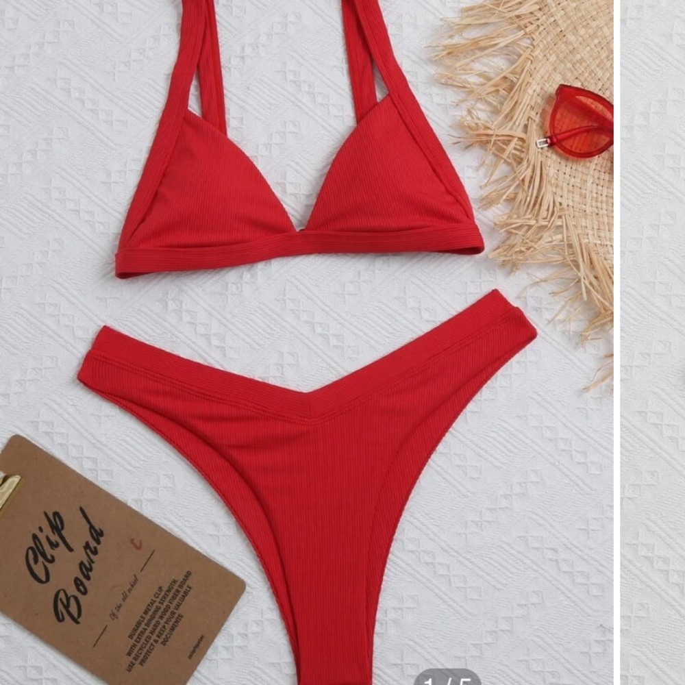 High waist high rise bikini set